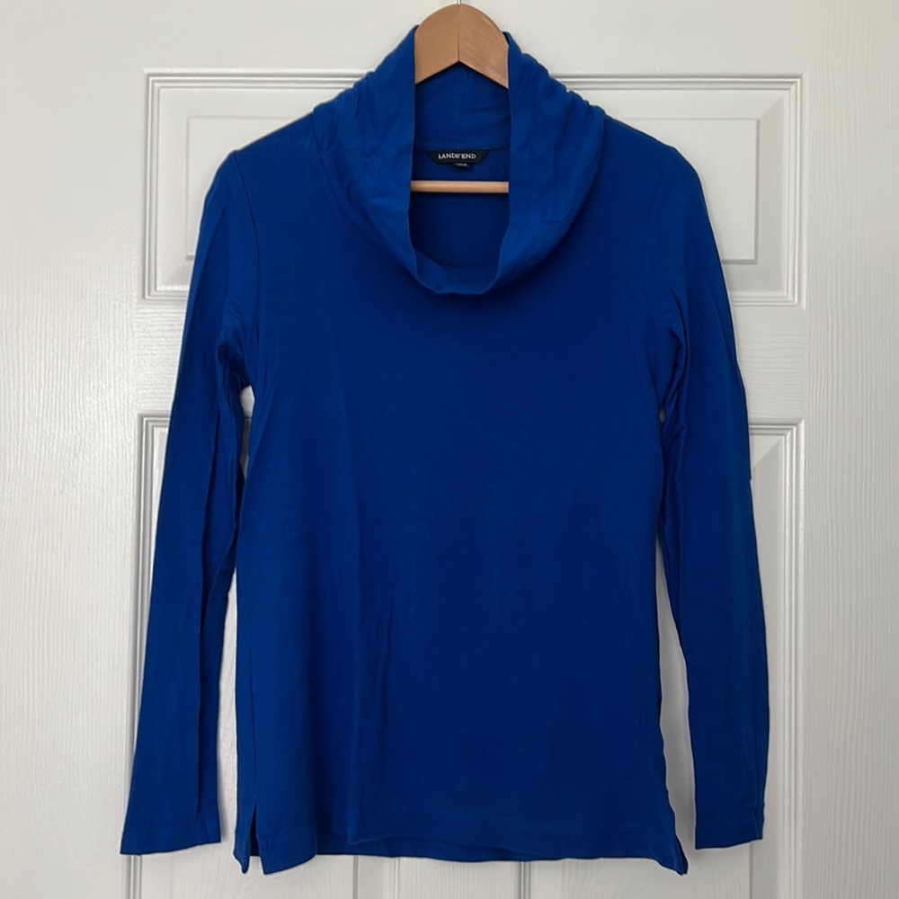 NWOT Lands’ End Cowl Neck Long Sleeve Shirt XS